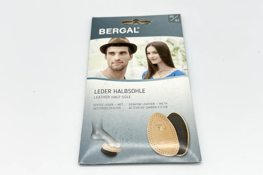 5 Paar Leder Halbsohle Bergal, Gr. 46/47
